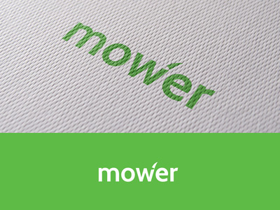 mower identity branding grass green identity lawn logo