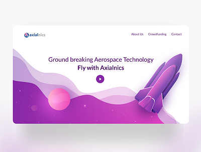Aerospace Web UI aerospace aerotech design illustration ui web web design web site website website design
