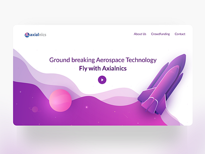 Aerospace Web UI aerospace aerotech design illustration ui web web design web site website website design