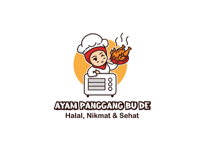 Logo Ayam Panggang Bu De Design