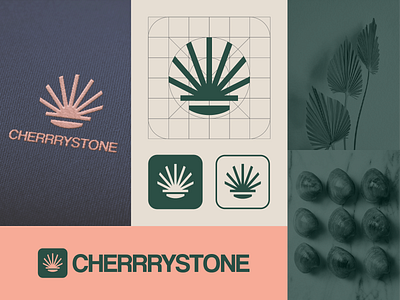 CHERRRYSTONE branding design flat holiday icon logo minimal travel vector