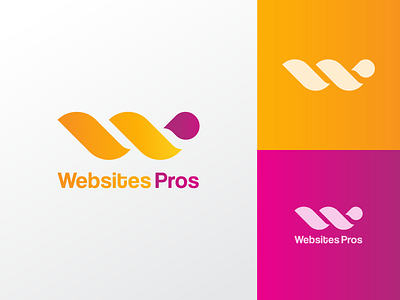 Websites Pros Logo Design Concept branding company design flat icon logo minimal modern seo tech vector website