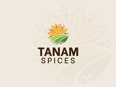 Tanam Spice Logo Designs branding design farm flat icon logo minimal natural organic spice vector