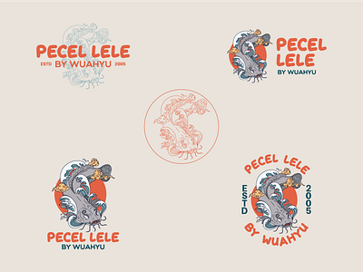 Pecel Lele - Logo Design Concepts catfish design japan logo logofood restaurant retro streetfood vintage