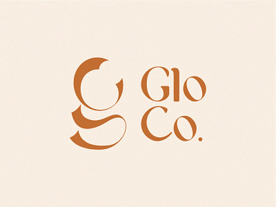Glo Co. branding design flat logo vector