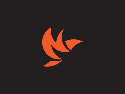 N Bird Logomark animal apps bird branding design logo modern navigation vector