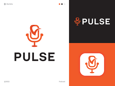 PULSE branding check design growth logo mic podcast verified