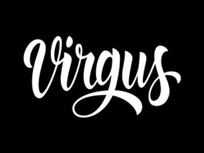 Virgus lettering for Virgulillas crew lettering calligraphy typography brush caligrafia logo branding barcelona virgulillas adriamolins