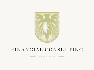 Financial Consulting Services brand branding elegant identity logo monogram stationary