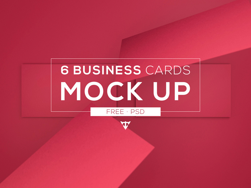 6 Business cards - Mock Up Free free stationery business card mock up download freebies psd identity template brand mockup corporate