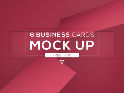6 Business cards - Mock Up Free