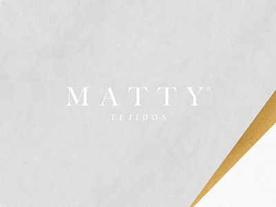 MATTY Tejidos brand branding identity logo logotype mark monterrey