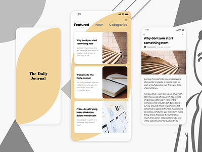The Daily Journal - UI Design Concept adobe xd app app design concept design designer journal ui ui design ui designer ui indonesia uidesign uiux user interface userinterface ux xd