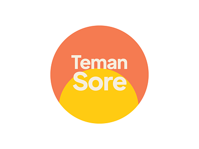 Logo Teman Sore branding concept design designer illustration logo typography vector