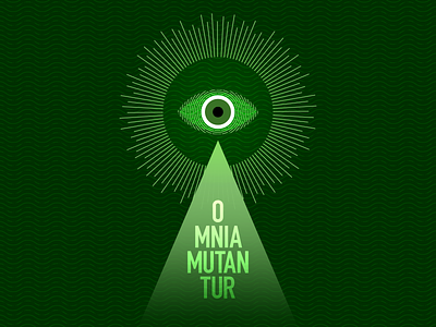 Omnia Mutantur color illustration illustrator typography vector