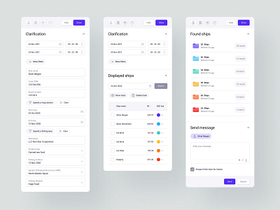 Ship Search Editing analysis app product ui ux