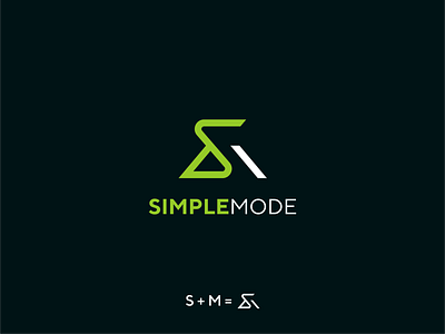 SimpleMode Logo branding design flat graphic design icon logo minimal vector web website