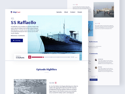 SS Raffaello Podcast boat bushehr bushire castbox design genoa iran italian logo ocean persian podcast ship shipcast shipping ui