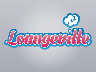 Loungeville Brand Logo branding clothing line logo