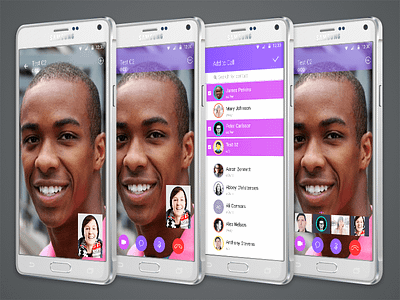 Video Call App: Material Design android app vector material design video call