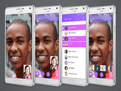 Video Call App: Material Design android app vector material design video call