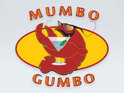 Mumbo Gumbos Logo branding hamptons illustration logo restaurant