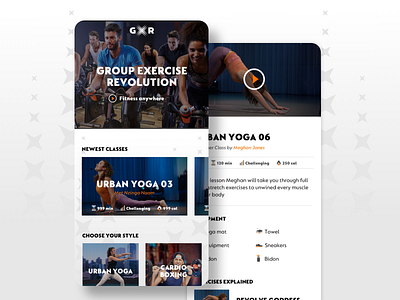 Hit the gym at home! agency design development exercise frontend jungleminds platform sport web