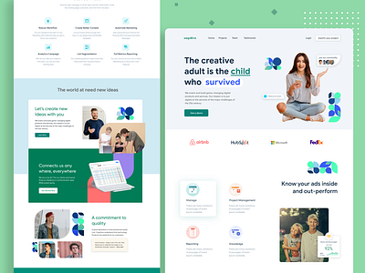 creative agency landing page