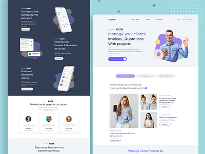 Client Landing page client design illustration lan landing page website