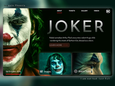 Joker movie card design