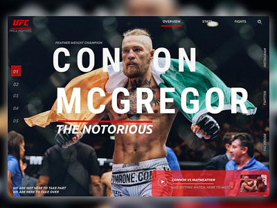 Ufc fighter web design