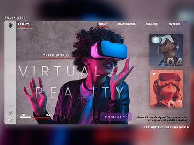Virtual reality website design
