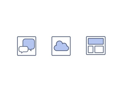 Feature Icons icons illustrations website design