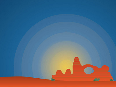 Desert desert design draw flat illustration illustrator landscape sunset