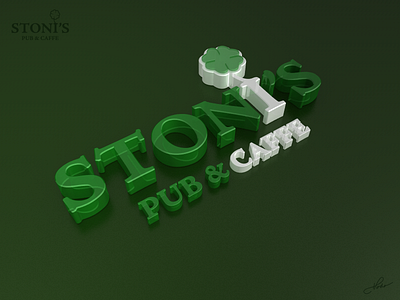 Stoni's Logo 3d logo pub stonis