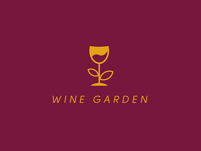 Wine Garden Logo bar bar logo branding business logo creative logo flat logo logo design logodesign minimal minimalist restaurant wine wine logo