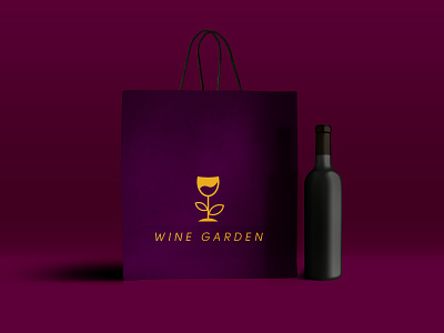 Wine Garden Logo Mockup