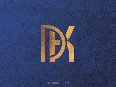 DK Monogram Logo Mockup dk dk letter dk logo dk monogram letter logomark monogram
