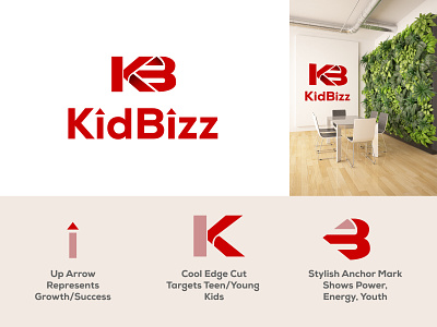 KidBizz Logo Branding branding business entrepreneur kids logo design money startup teen youtube youtube channel