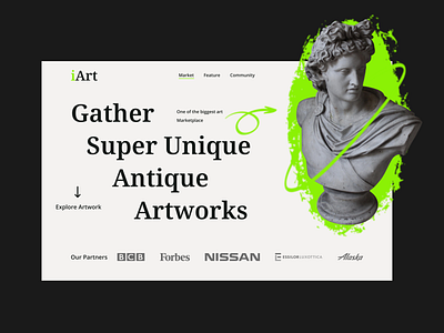 iArt - Landing Page Design