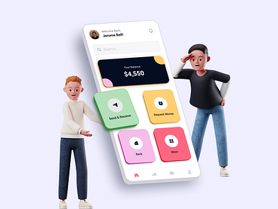 Fun Fintech App UI