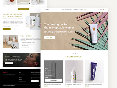 Ecommerce website for Cosmetics Industry clean commerce cosmetics cosmetics e commerce cosmetics website design e commerce e commerce website elegant fashion minimal redesign shopping web design web design landingpage website redesign