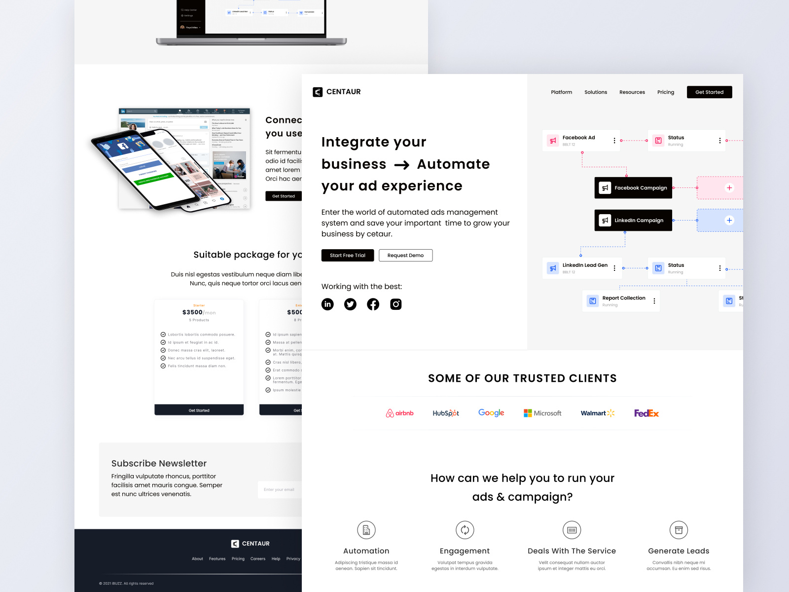 Lead Generation Campaign Tool UI by Shahriar Sultan for Dezzlab on Dribbble