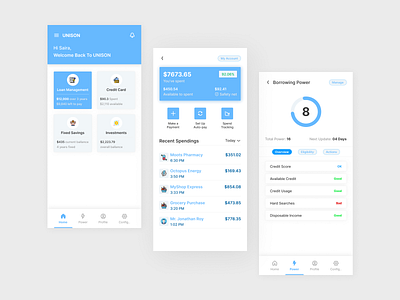 Unison - Fintech Mobile App Design