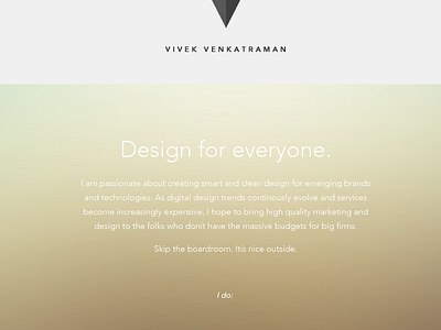 Portfolio Idea flat minimal portfolio ui ui design web website