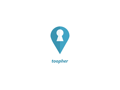 Toopher Logo mock branding flat identity logo minimal persnality security technology