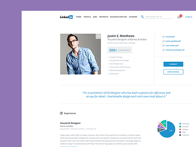 LinkedIn Redesign application flat flat design linkedin redesign ui user interface web