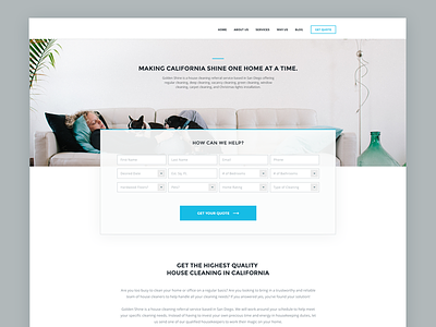 Cleaning Site Redesign