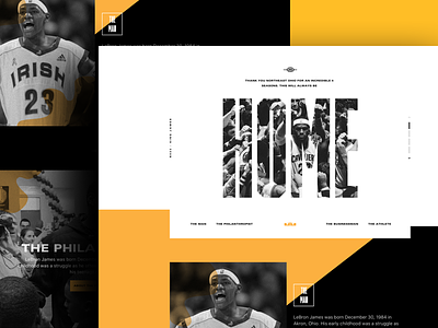 BronBron basketball graphic design lebron lebron james photography typography ui ux