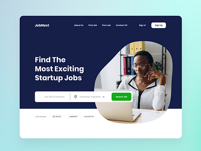 Find The Most Exciting Startup Jobs Landingpage